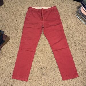 Salmon men’s chino jcrew pants 32”